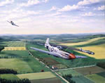 "The Sword and the Shield" - Jim Laurier - P-51 Mustang Aviation Art